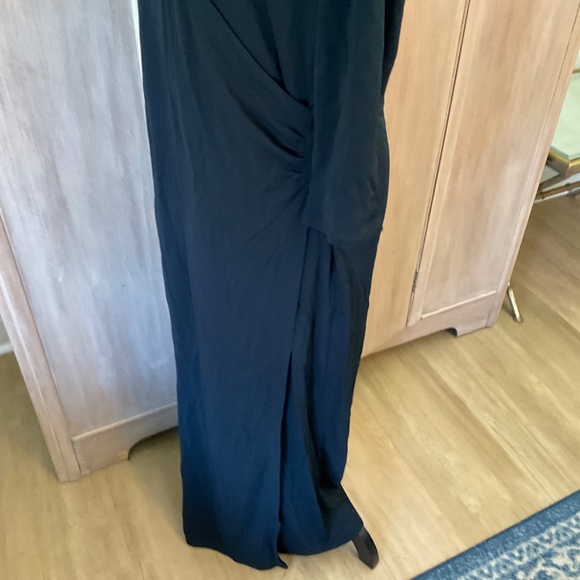 J. Jill Draped Ruched Midi Maxi v neck ruched wrap dress career event capsule M - Picture 11 of 11